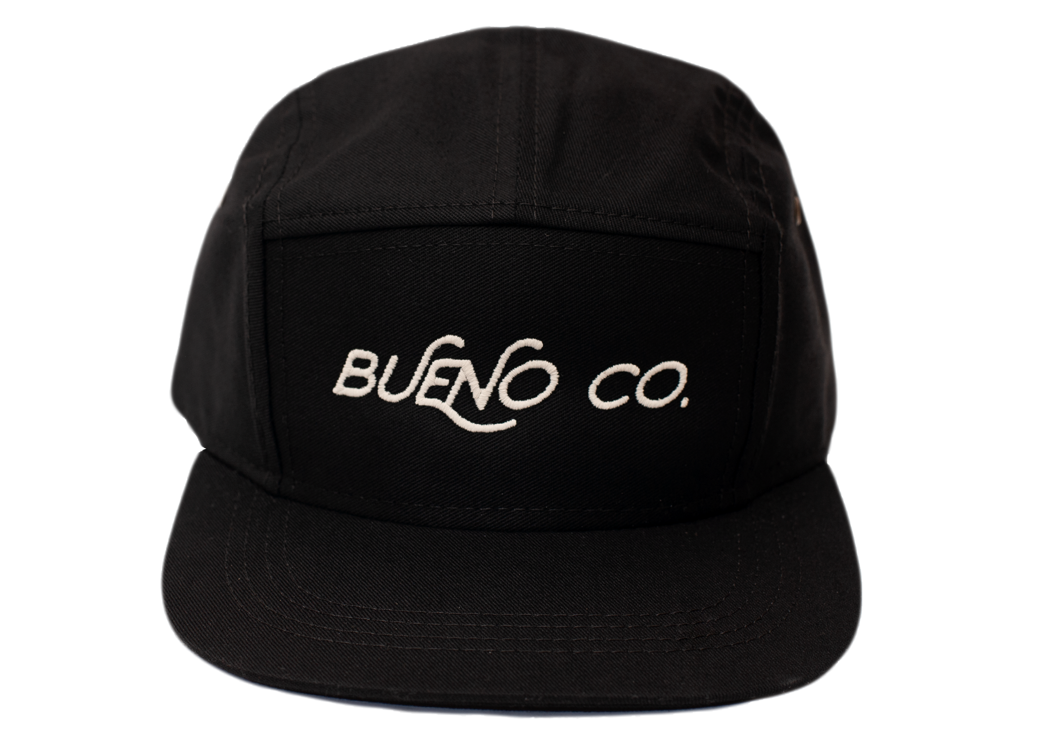 5 Panel Camp Hat in Black