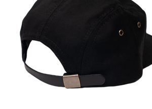 5 Panel Camp Hat in Black