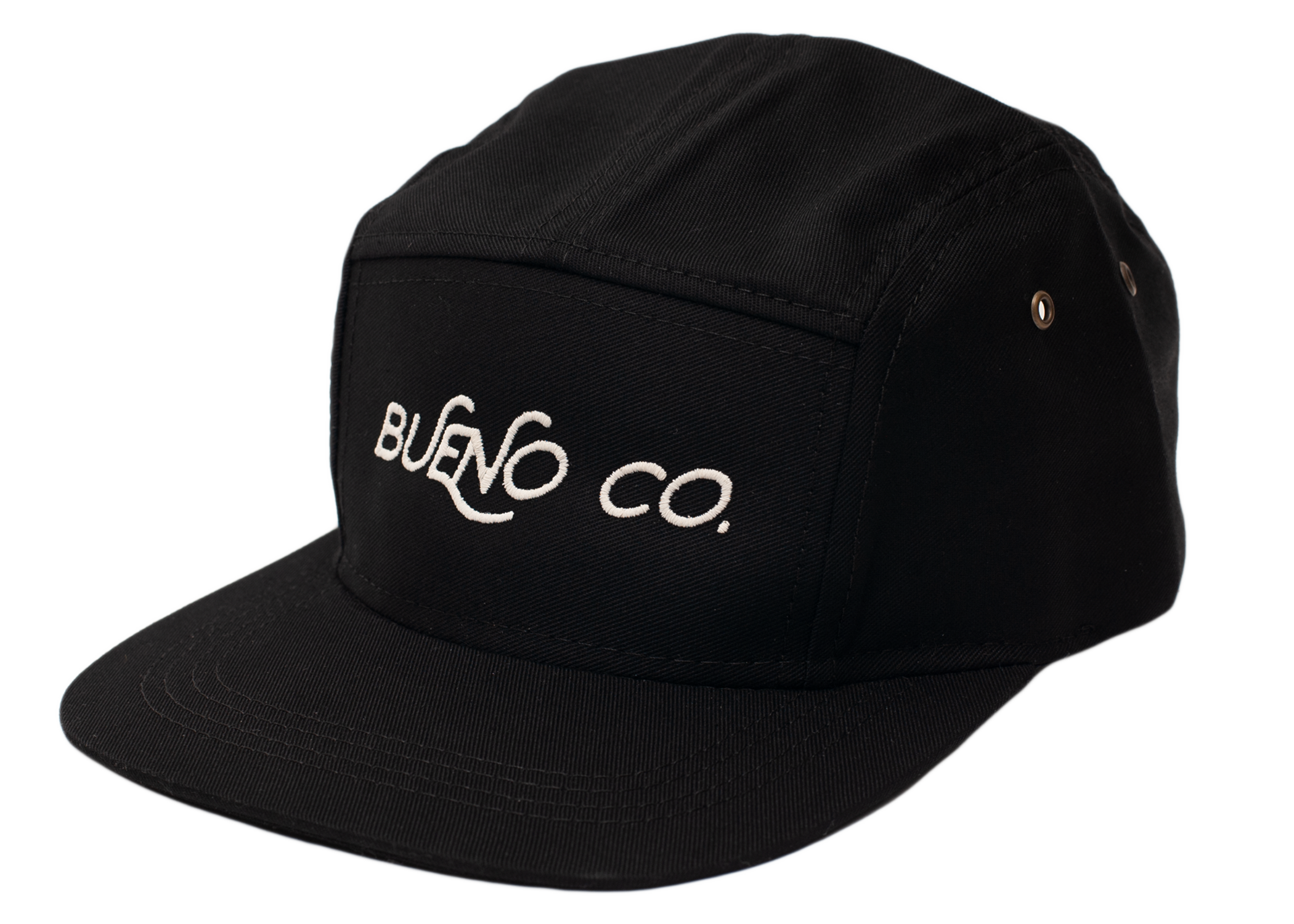 5 Panel Camp Hat in Black