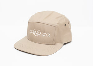 5 Panel Camp Hat in Cream
