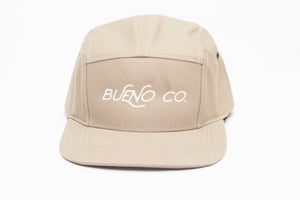 5 Panel Camp Hat in Cream